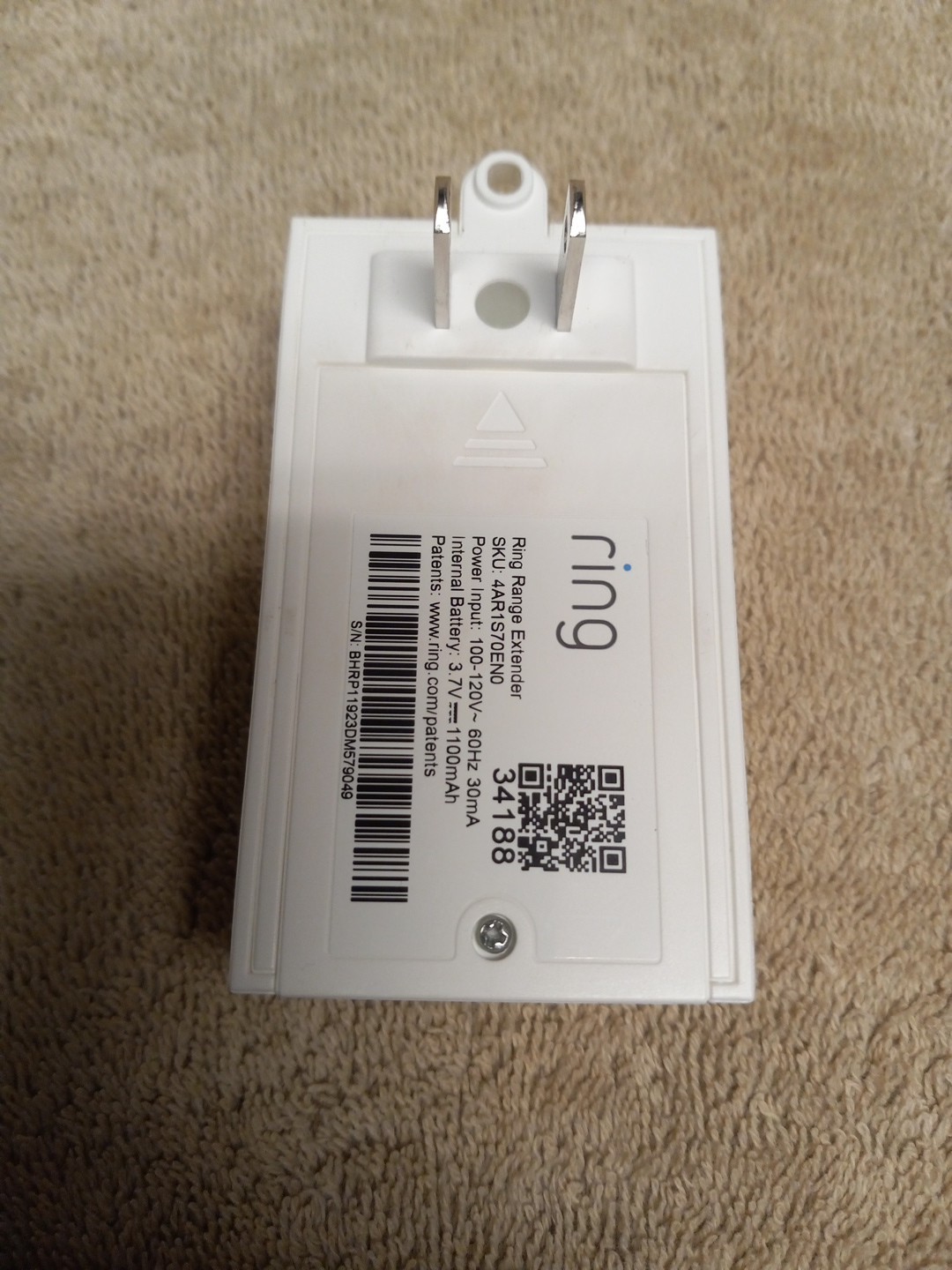 Ring Alarm Range Extender (Gen 1) (4AR1S7-0EN0)