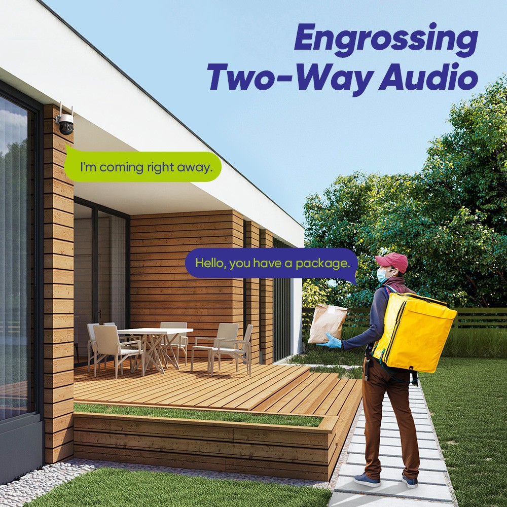 SANNCE 8MP 16CH NVR 5MP PT Color Wireless Security Camera System Twao Way Audio