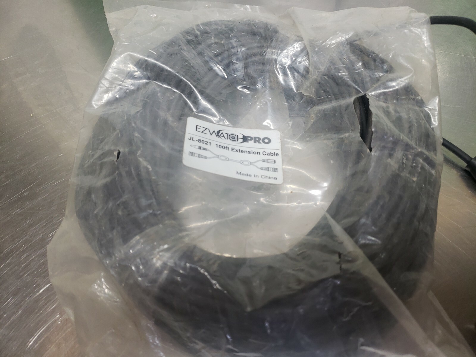 EZWATCH PRO 100 FT EXTENSION CABLE JL-8021 For Night Vision Cameras NOS