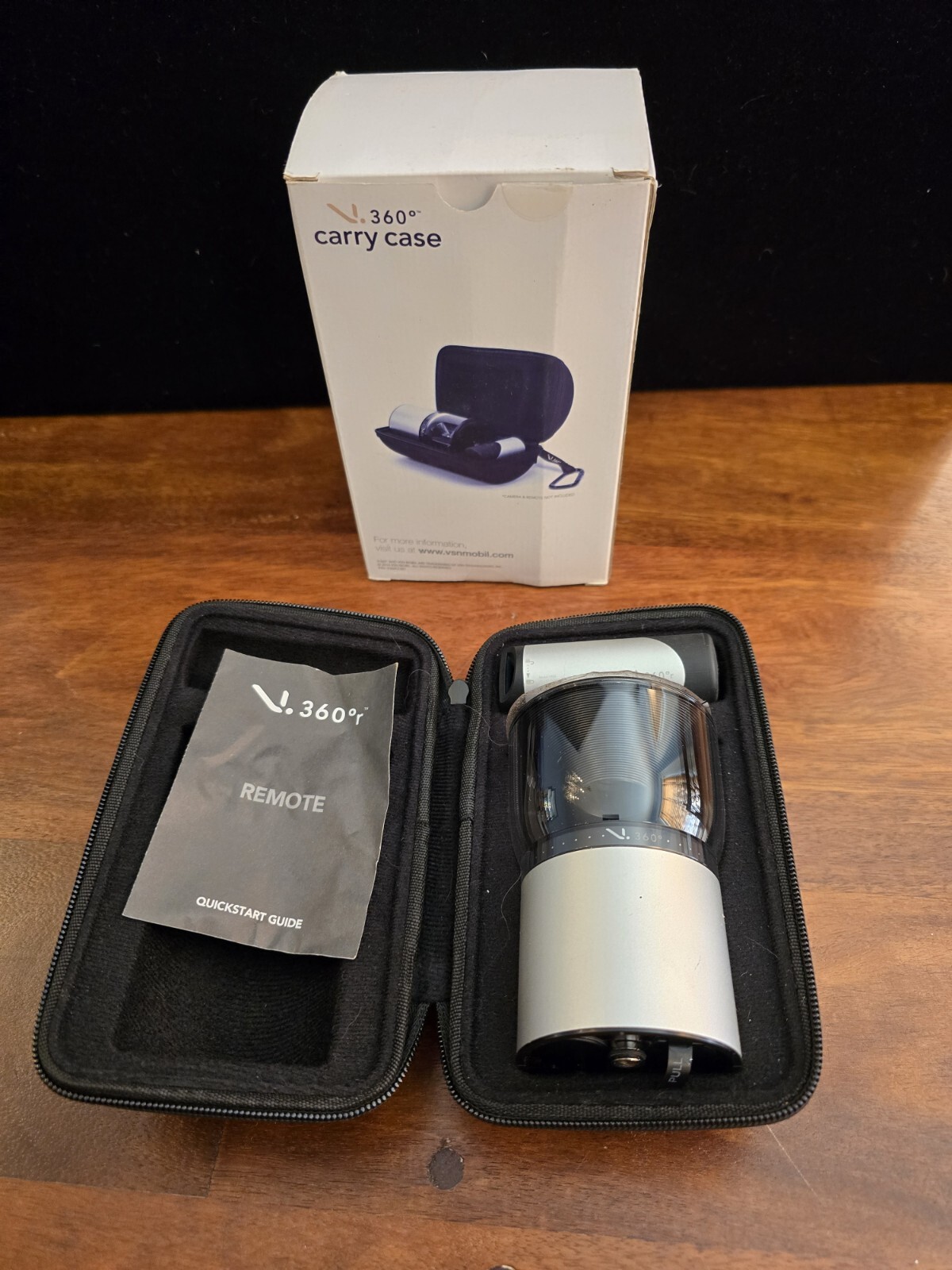 VSN Mobil Remote Control V500 & V.360 Sports HD Video Camera & Carry Case In Box