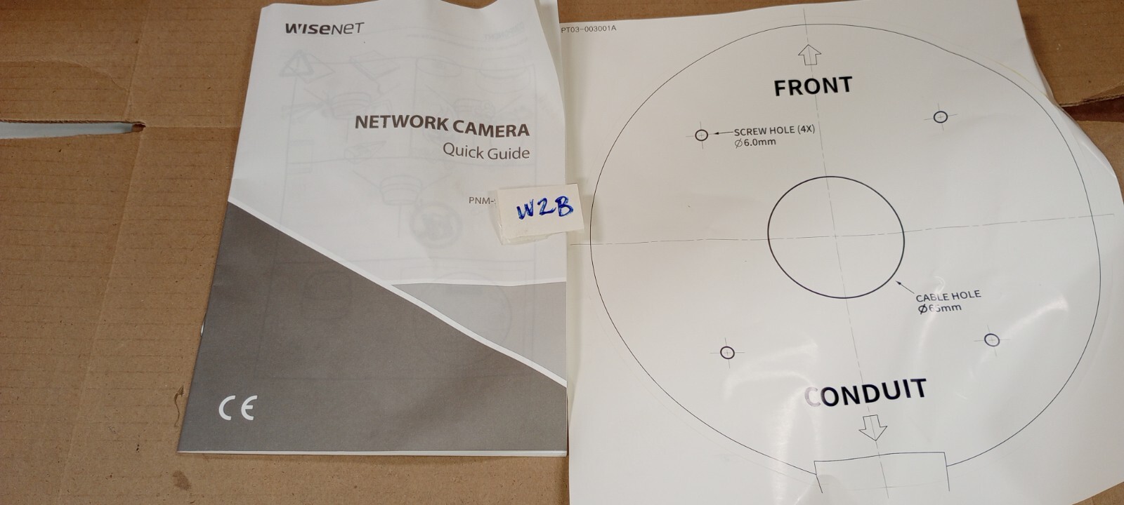 WiseNet used DEMO PNF-9010RN 12mp Fisheye IP Camera Hanwha Techwin