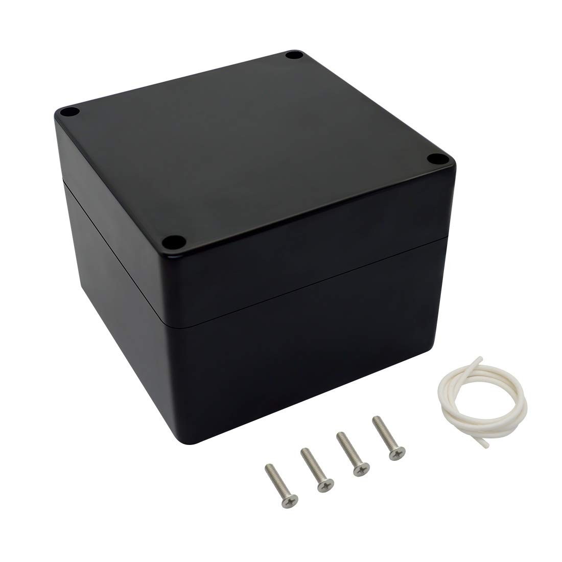 LeMotech ABS Plastic Electrical Project 4.7″ x x 3.5″, Black (1 pack)