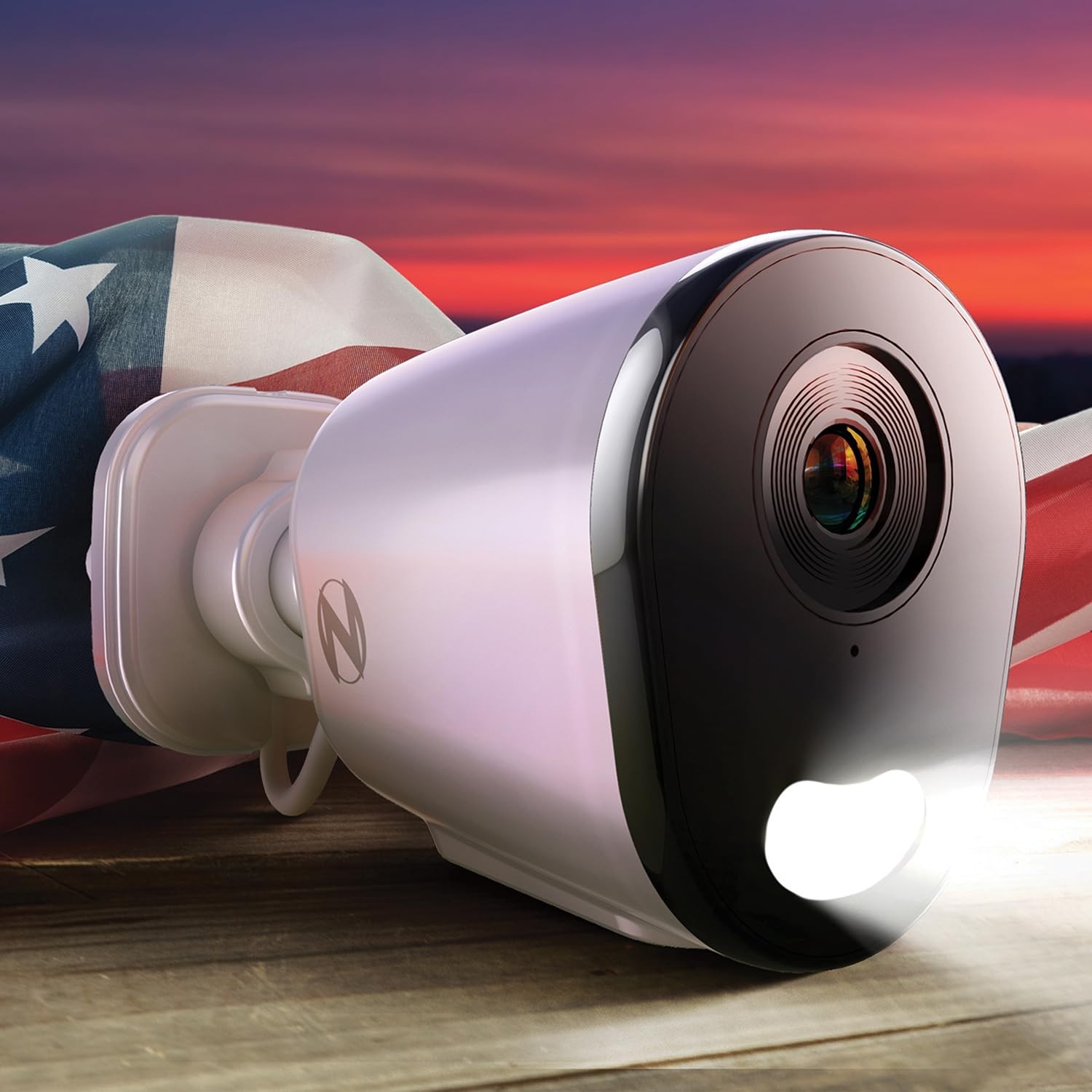 Plug-in Wireless 4K HD Indoor/Outdoor Deterrence Camera with 2-Way Audio (2 C…