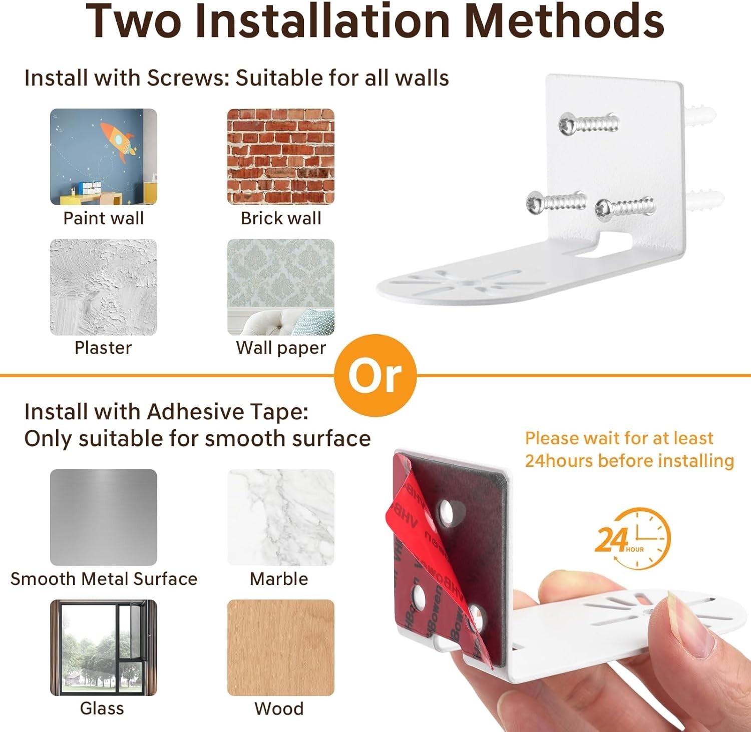 Metal Wall Mount for myQ Smart Garage Security Camera, No Drill Weatherproof …