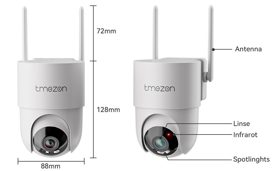 WiFi Camera Security System PTZ Outdoor Wireless 10CH NVR CCTV Audio Monitor 1TB