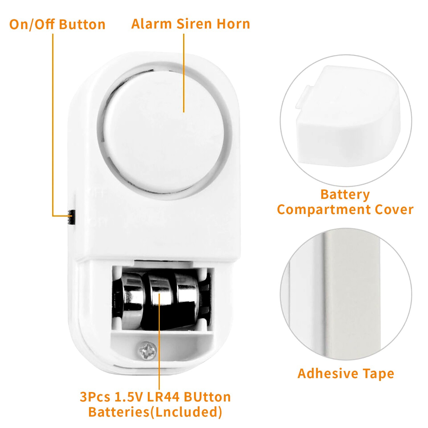 10 PCS Wireless Home Window Door Burglar Security ALARM System Magnetic Sensor