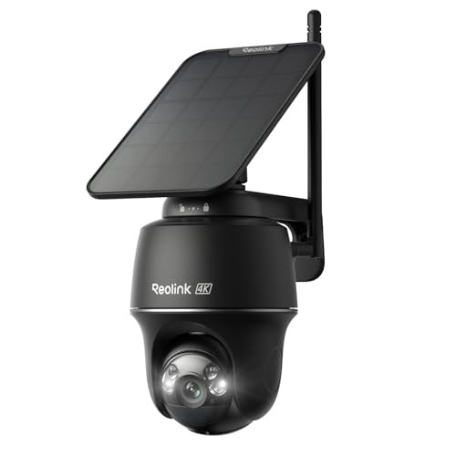 4K Solar Security Cameras Wireless Outdoor, 360° Pan Tilt, 8MP Color 4K 8MP
