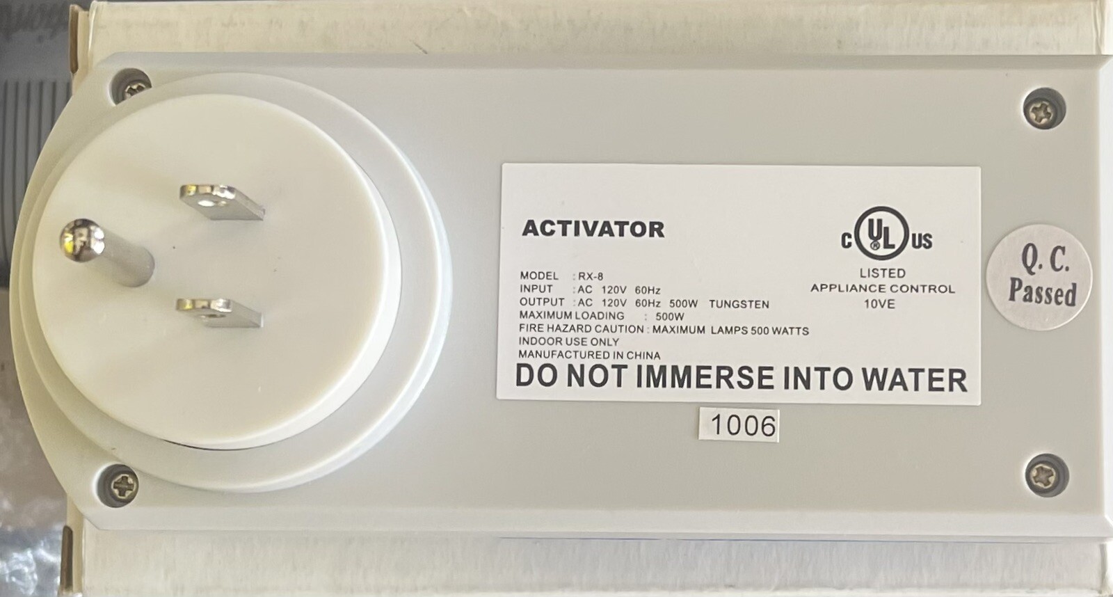 Activator RX-8 Protect Home Sound Activated Security Device NEW Old Stock