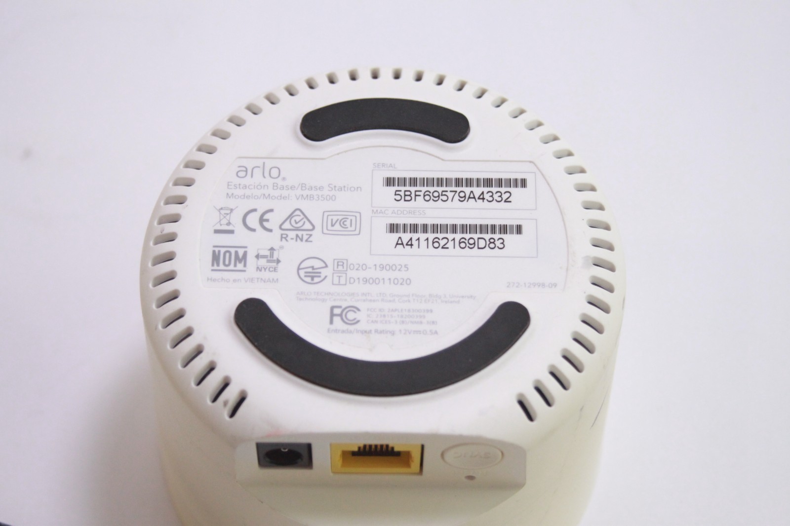 Arlo Netgear Base Station Model VMB3500 Arlo Pro Arlo Pro 2 w/ Power Supply