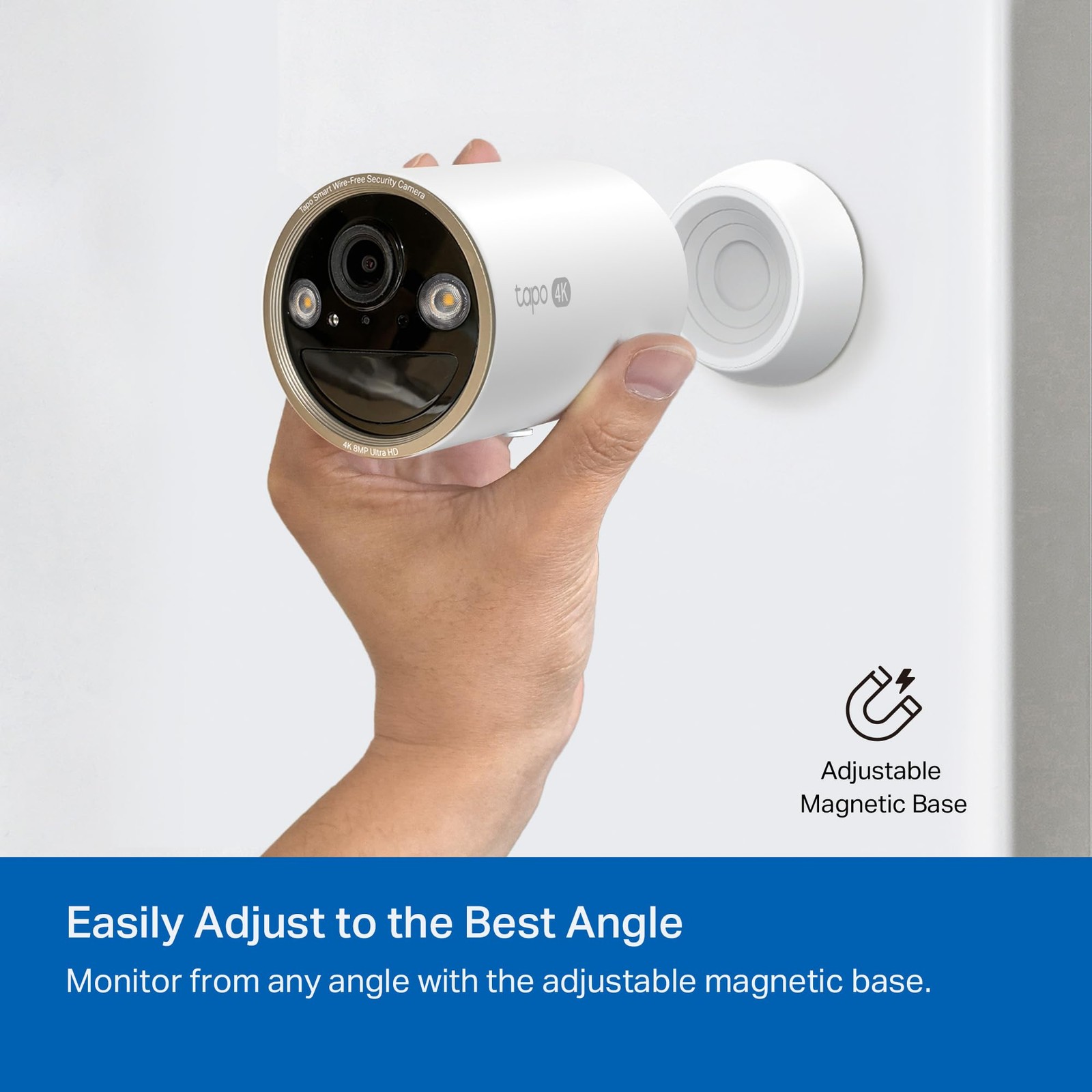 Tapo MagCam 4K Outdoor Wireless Security Camera Up to 200Day Battery, Magnet…