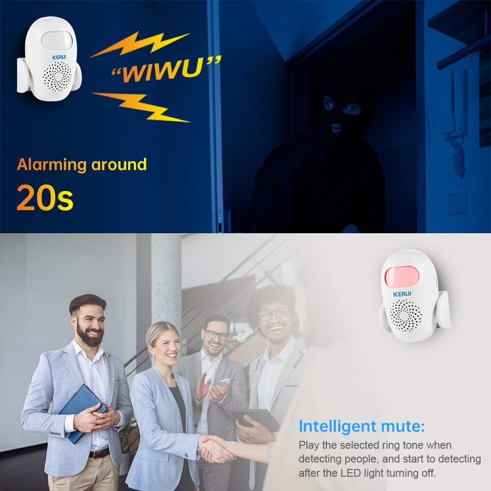 New Home Security Welcome Entry Doorbell Wireless Alarm Motion Sensor Detector