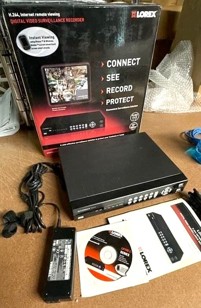 Lorex 8-Channel DVR Network Video Surveillance System w/8-Color Cameras 320GB HD