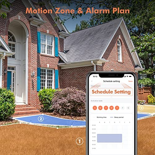 Upgrade Solar Camera Security Outdoor Wireless, 1 Pack Solar Camera Black