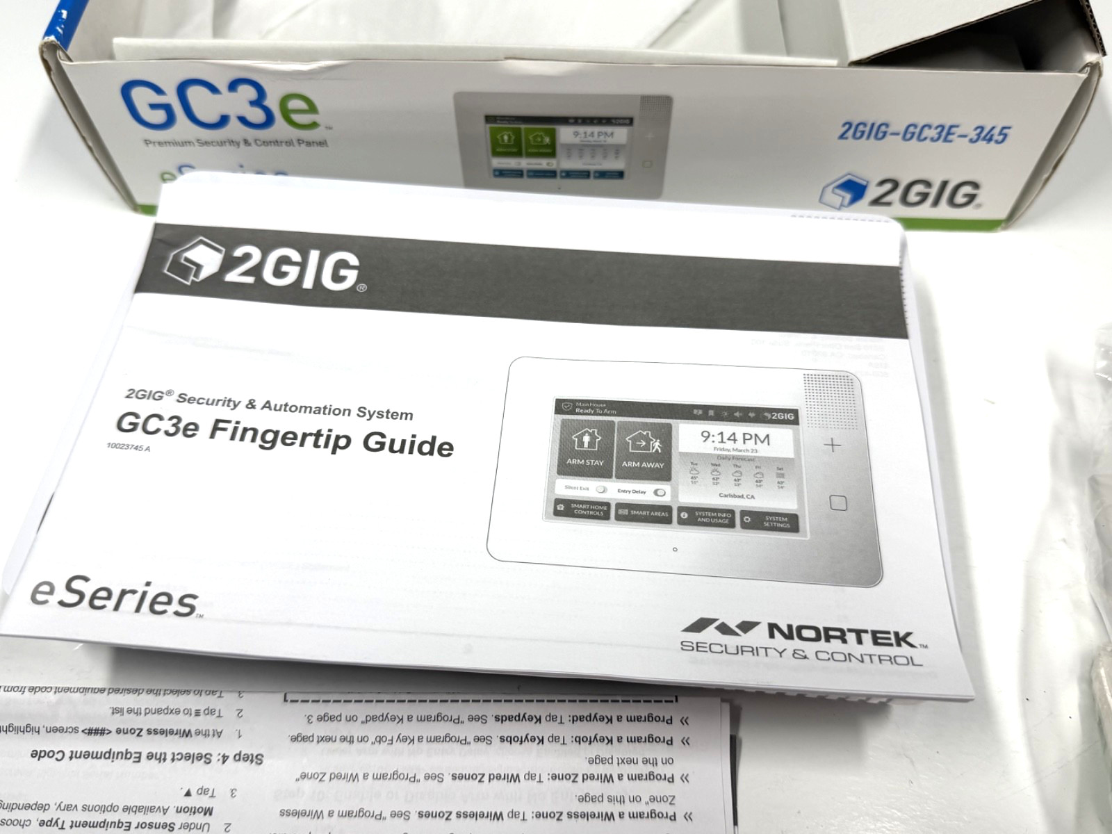 2GIG GC3E-345 7″ Touch Screen Security and Control Panel For Parts and Repair