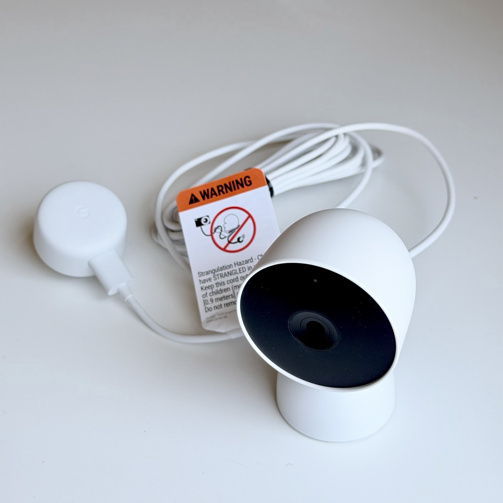 Google Nest Security Cam Indoor 1080p Wired GJQ9T (White Snow) 2nd Gen