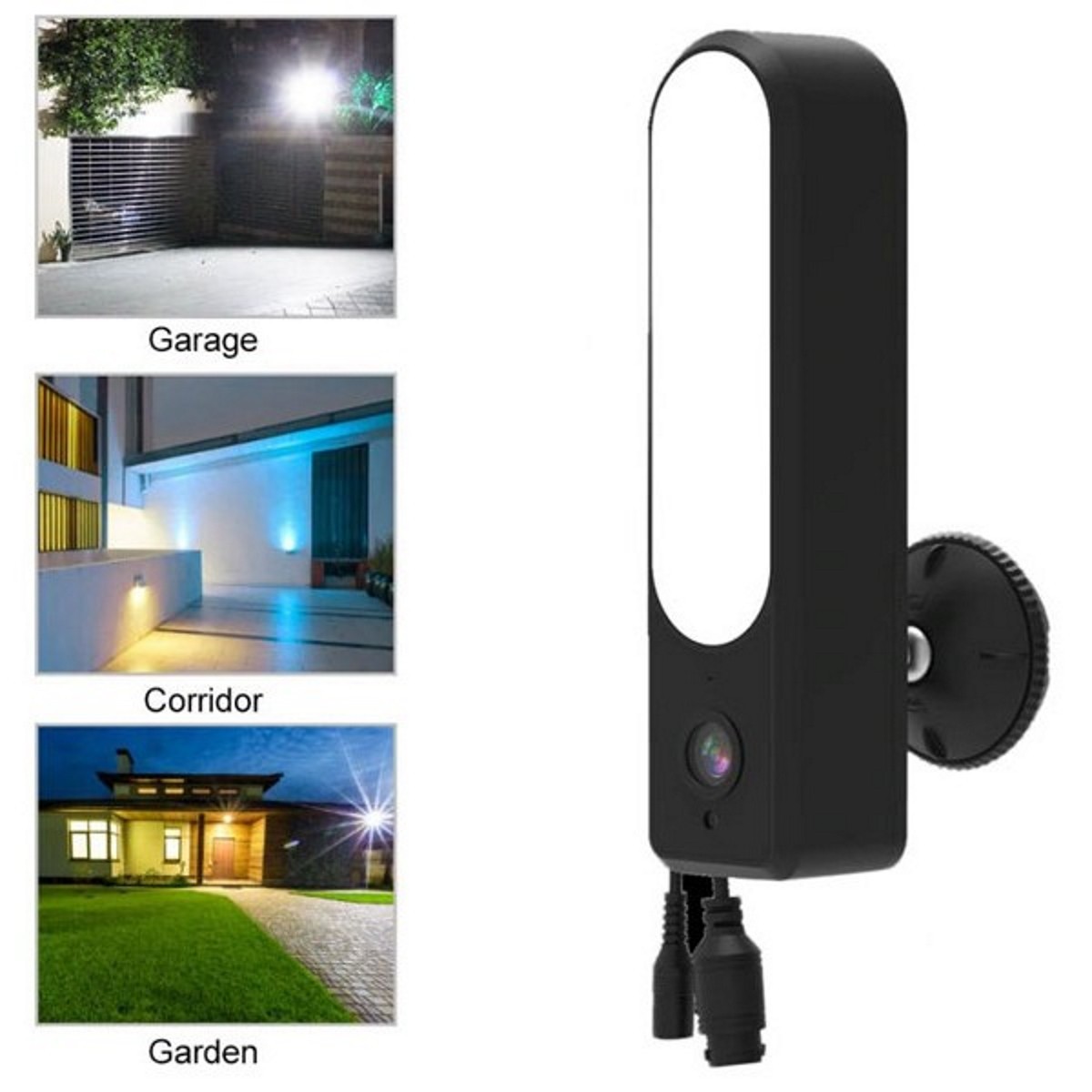 Full HD Wi-Fi IP Camera With Night Vision IR Lamp + 21 White Light LED ONVIF