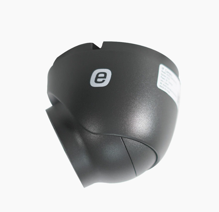 Epcom XE43D-GEN3(BLACK) Camera IP Turret 4MP (2K) 2.8mm IR 98ft IP67 Mic SD