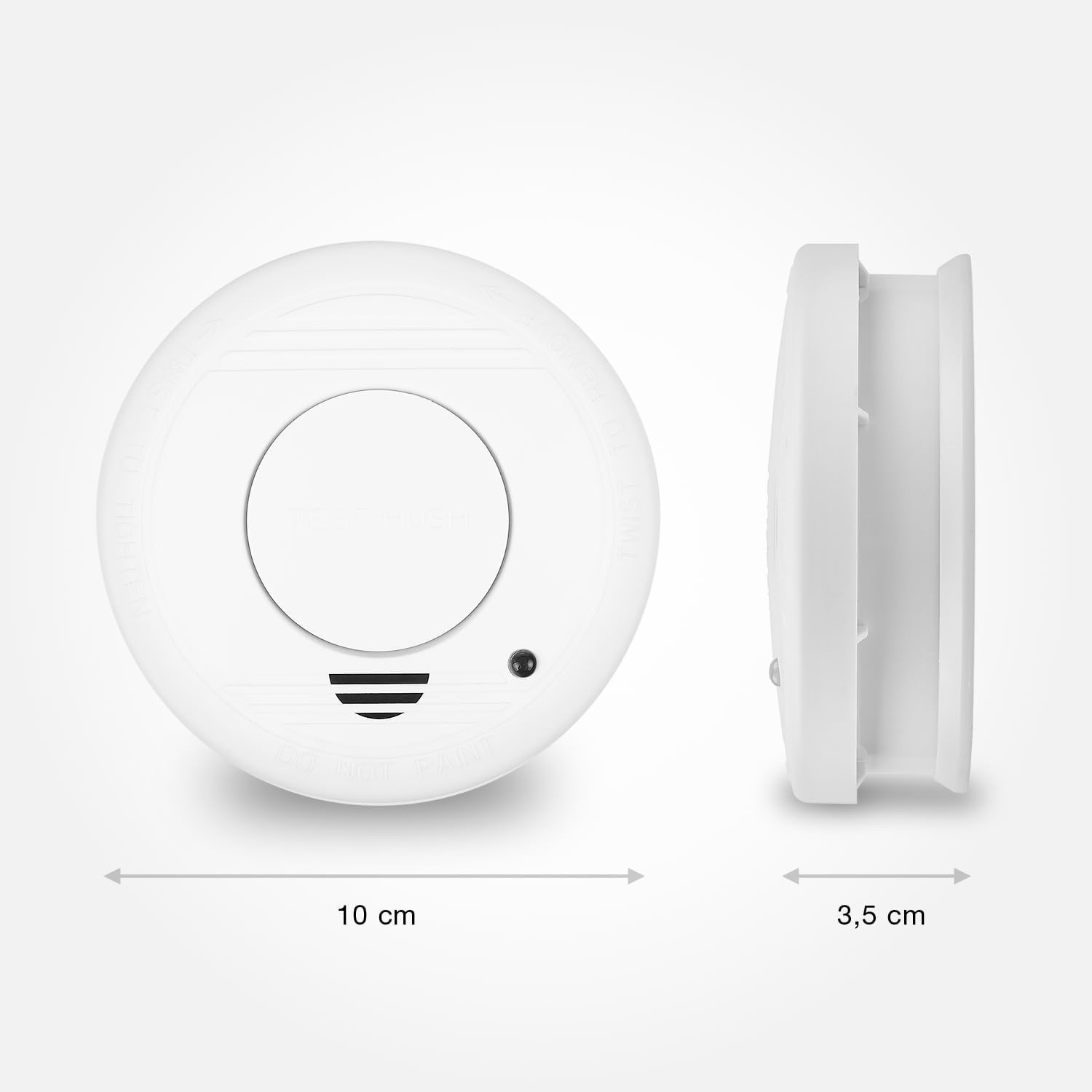 Smartwares 10.04.62 détecteur de fumée – Capteur Optique – Bouton de Test – 85db