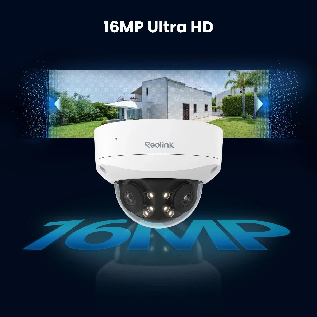 Reolink 16MP Dual-Lens Security Camera Cam Duo 3V PoE