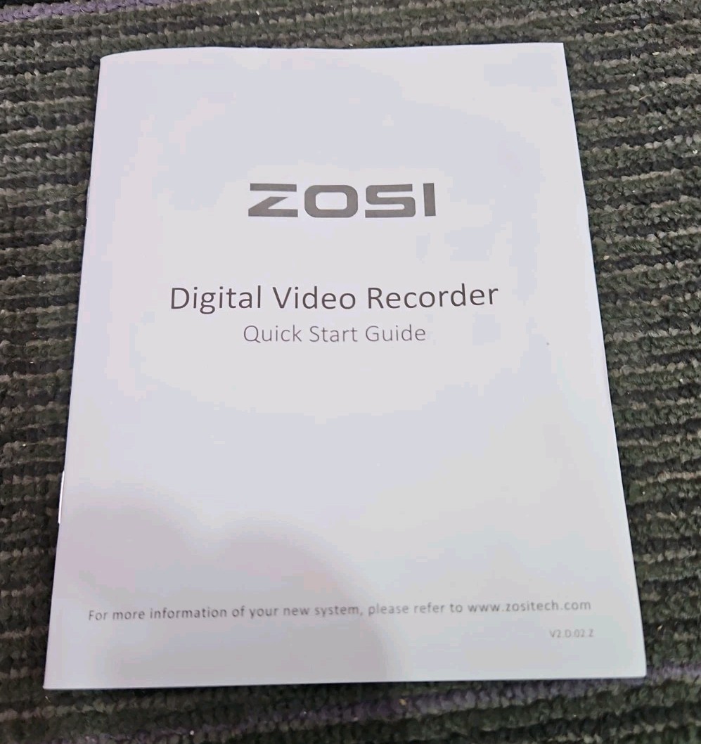 Zosi 8MM-252W4S-00-US DVR Video Surveillance System with 4 Cameras & H.265+ DVR