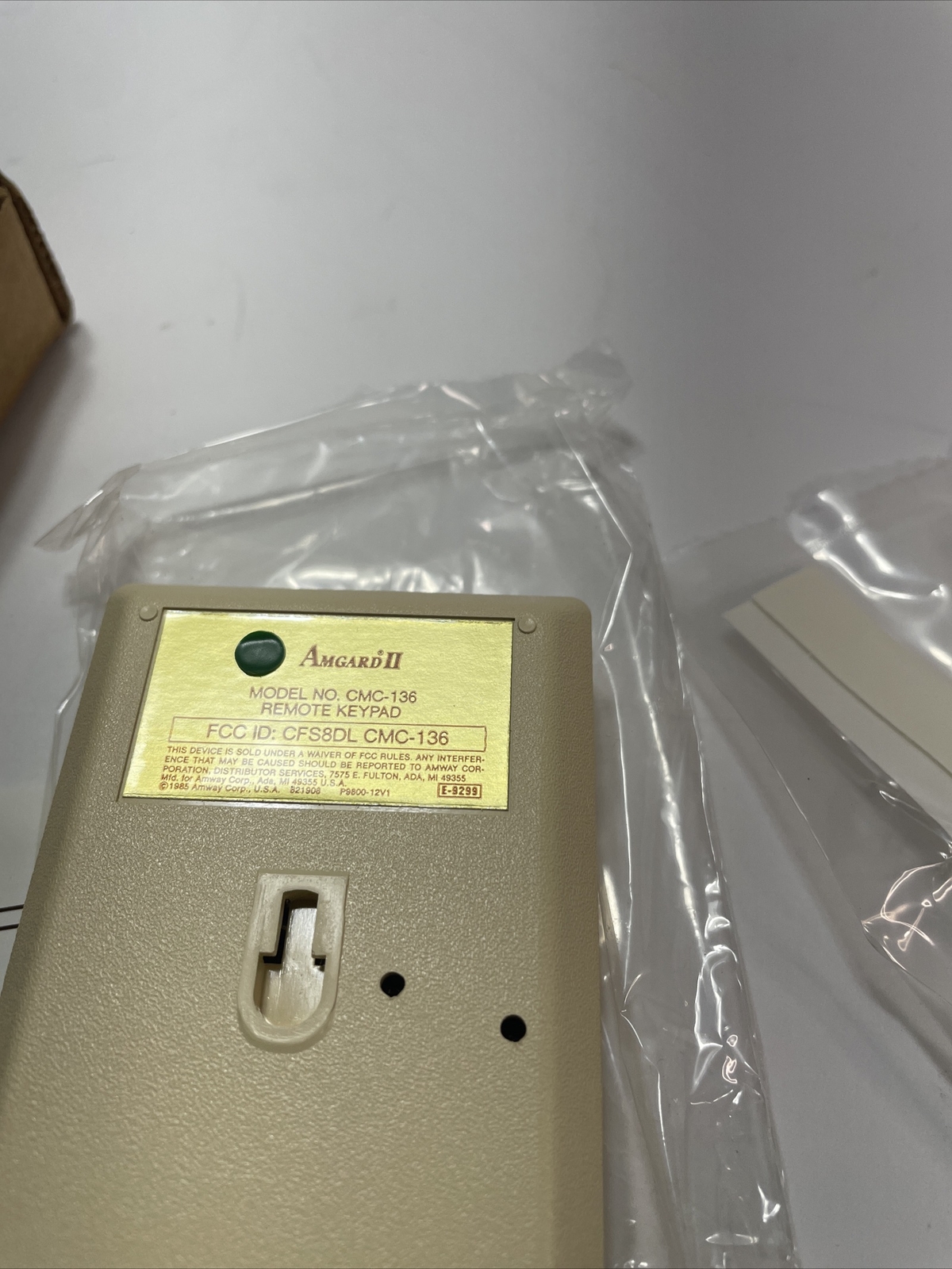 amway amgard 2 perimeter alarm remote keypad e-9299