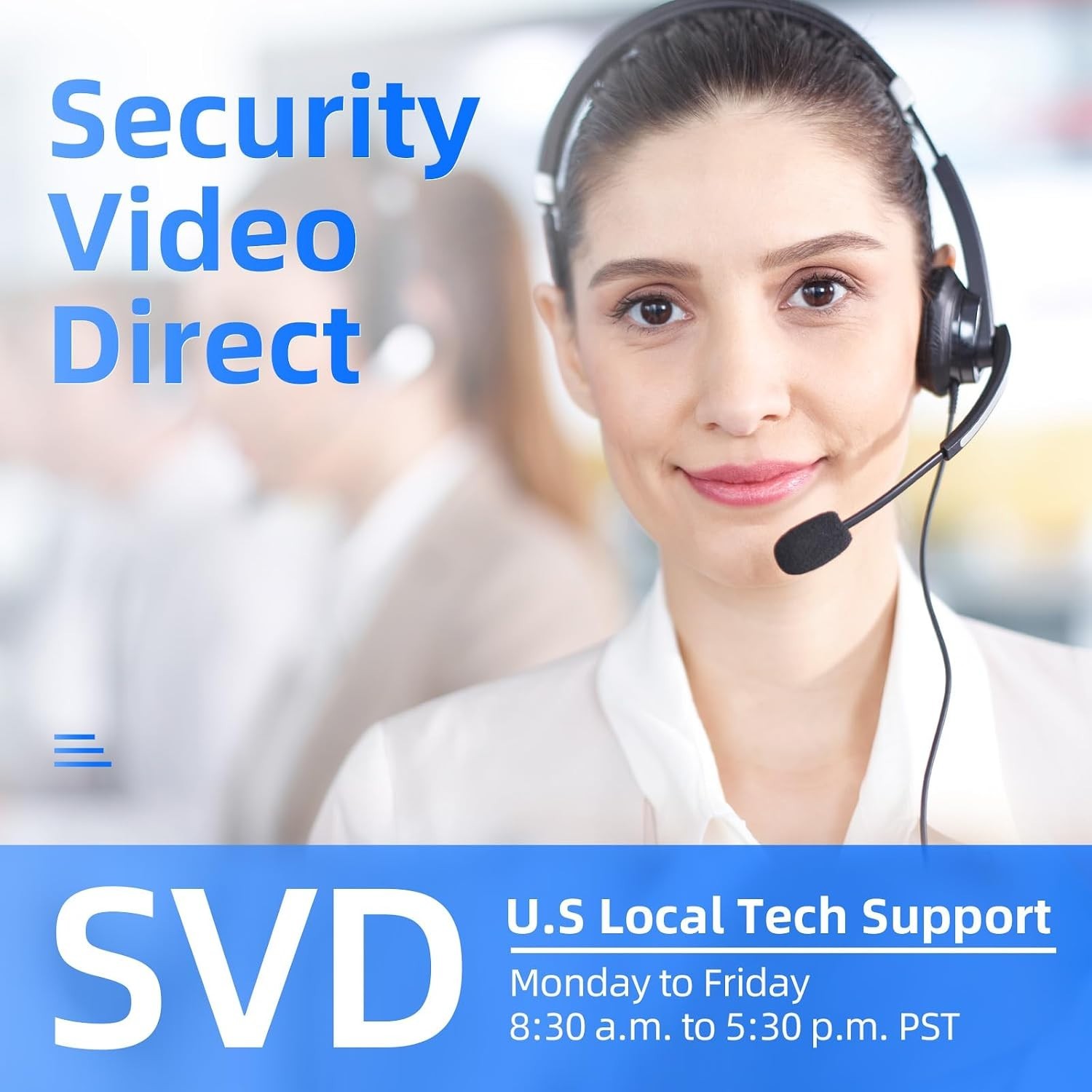 SVD 18.5″ Security Monitor – 4K Input, HD LED Display