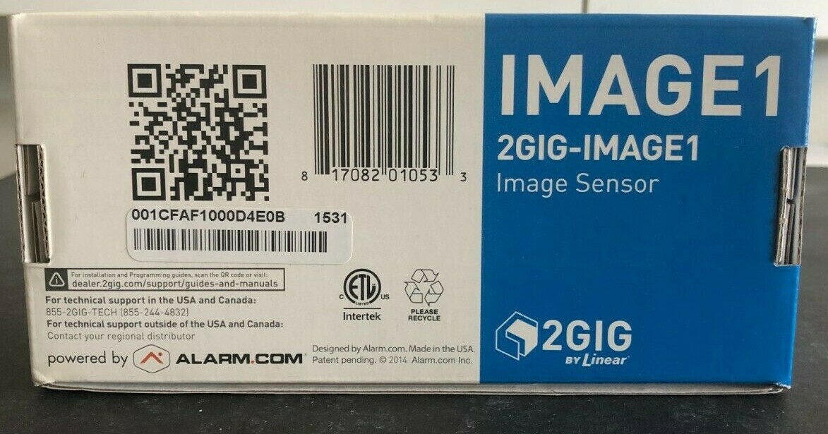 Brand New 2Gig 2GIG-IMAGE1 Alarm.com Image Sensor for 2GIG GC2.