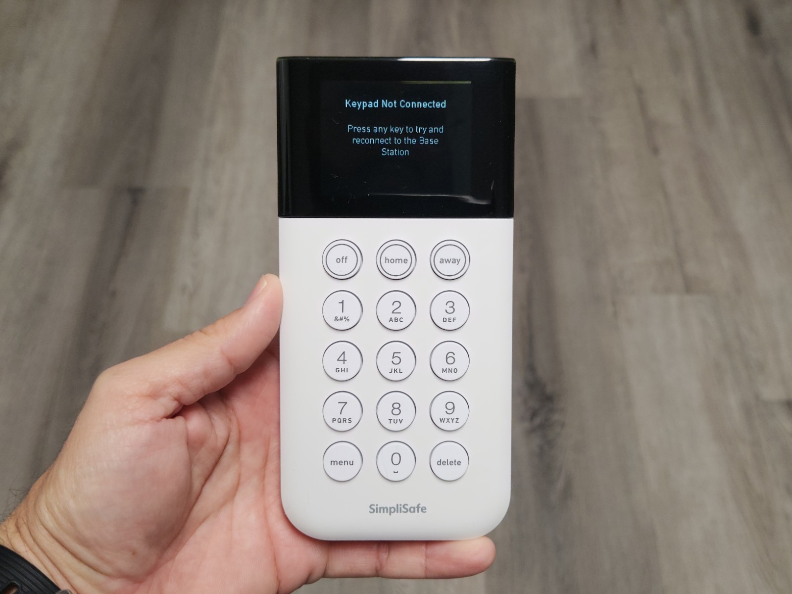 SimpliSafe KP3W Home Security System Touch Keypad Remote White Model SSKP3