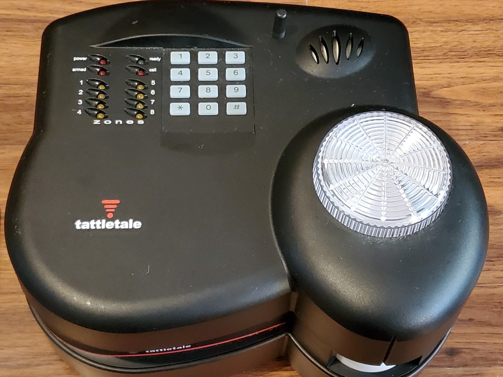 Tattletale Alarm System Base Unit + 2 Key Chain Remotes + Power Cord