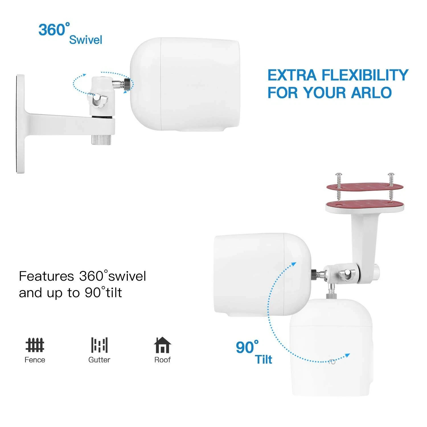 2pack Security Wall Mount For Arlo Pro Arlo Pro 2 Arlo Ultra Arlo Pro 3 Arlo Pro