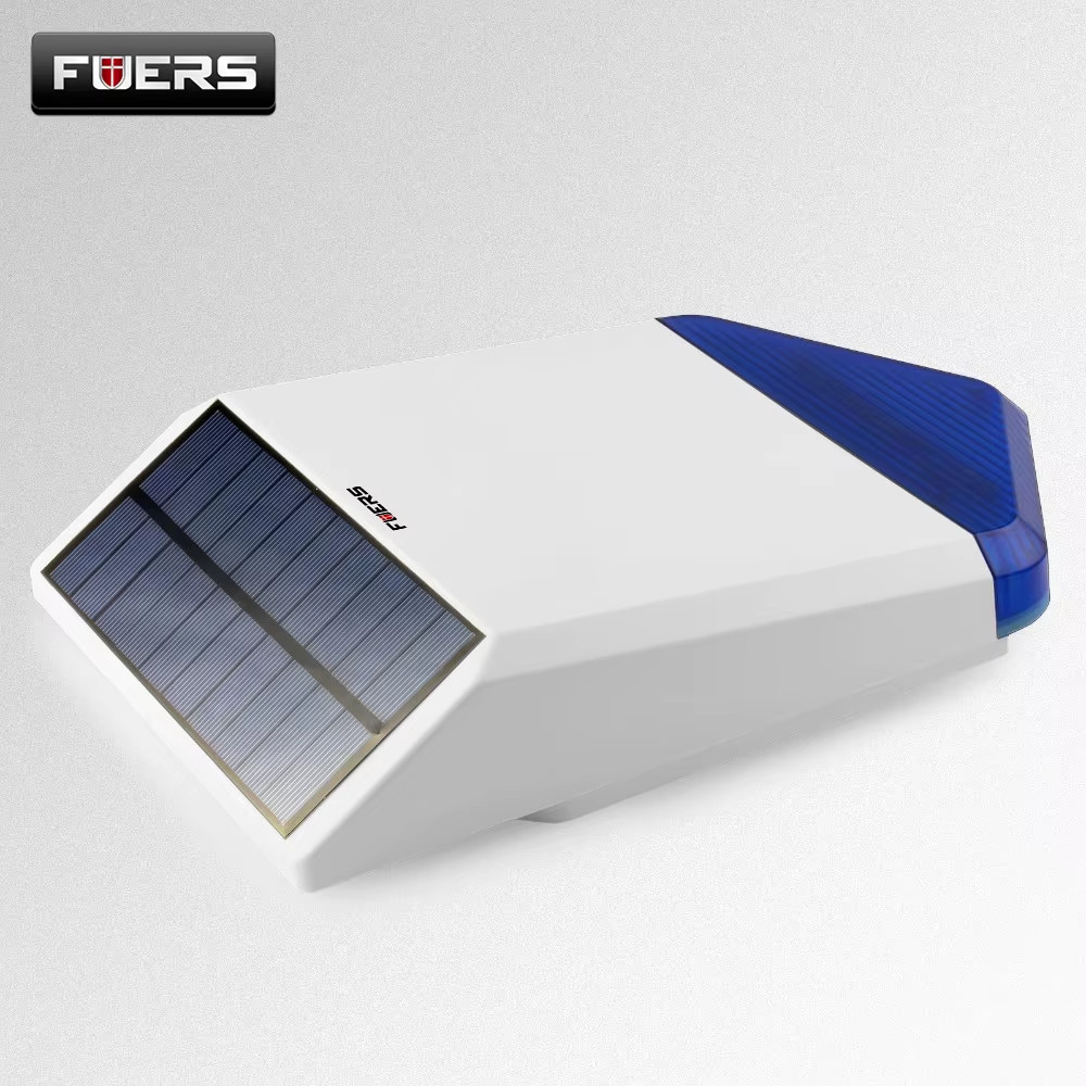 Outdoor Solar Siren Waterproof Wireless Siren With Burglar Alarm Flash Light For