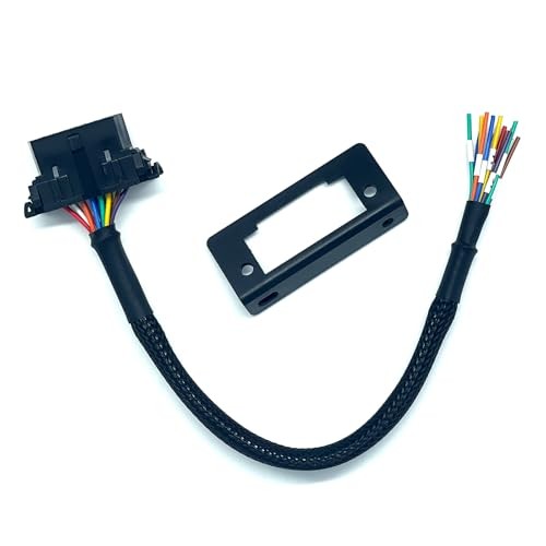 J1962 OBD2 Female to Open Pigtail Cable Bracket 16PIN OBDII Port Replacement