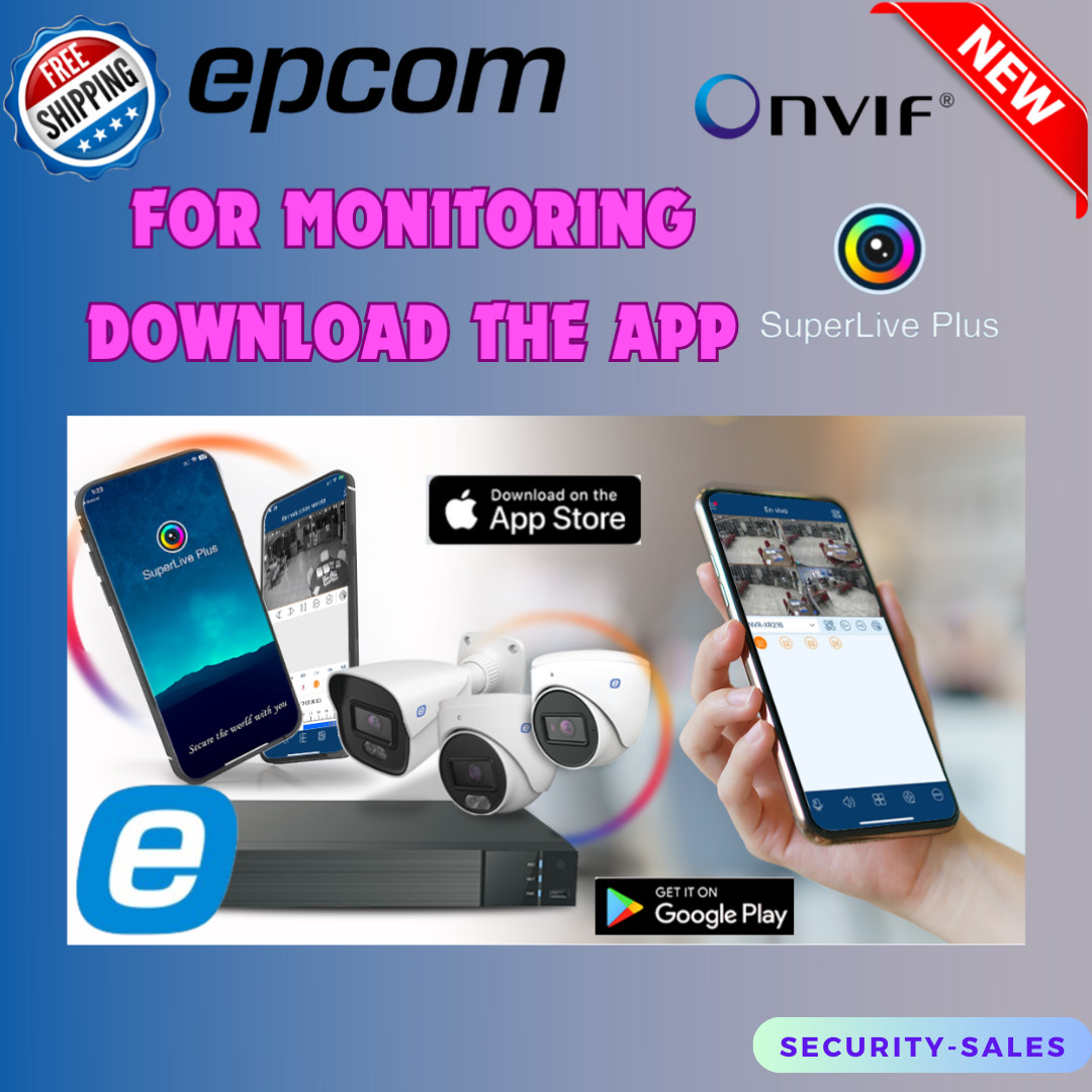 EPCOM XB82M-GEN3 8MP POE METAL BULLET IP +AUDIO ONVIF TVT 30M IR IP67 2.8mm Lens