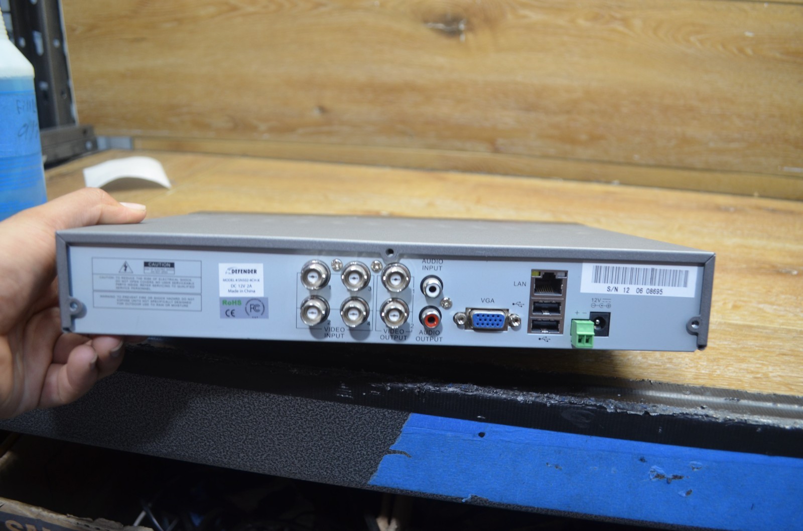 Defender SN502-4CH-X H.264 DVR 500GB Security System