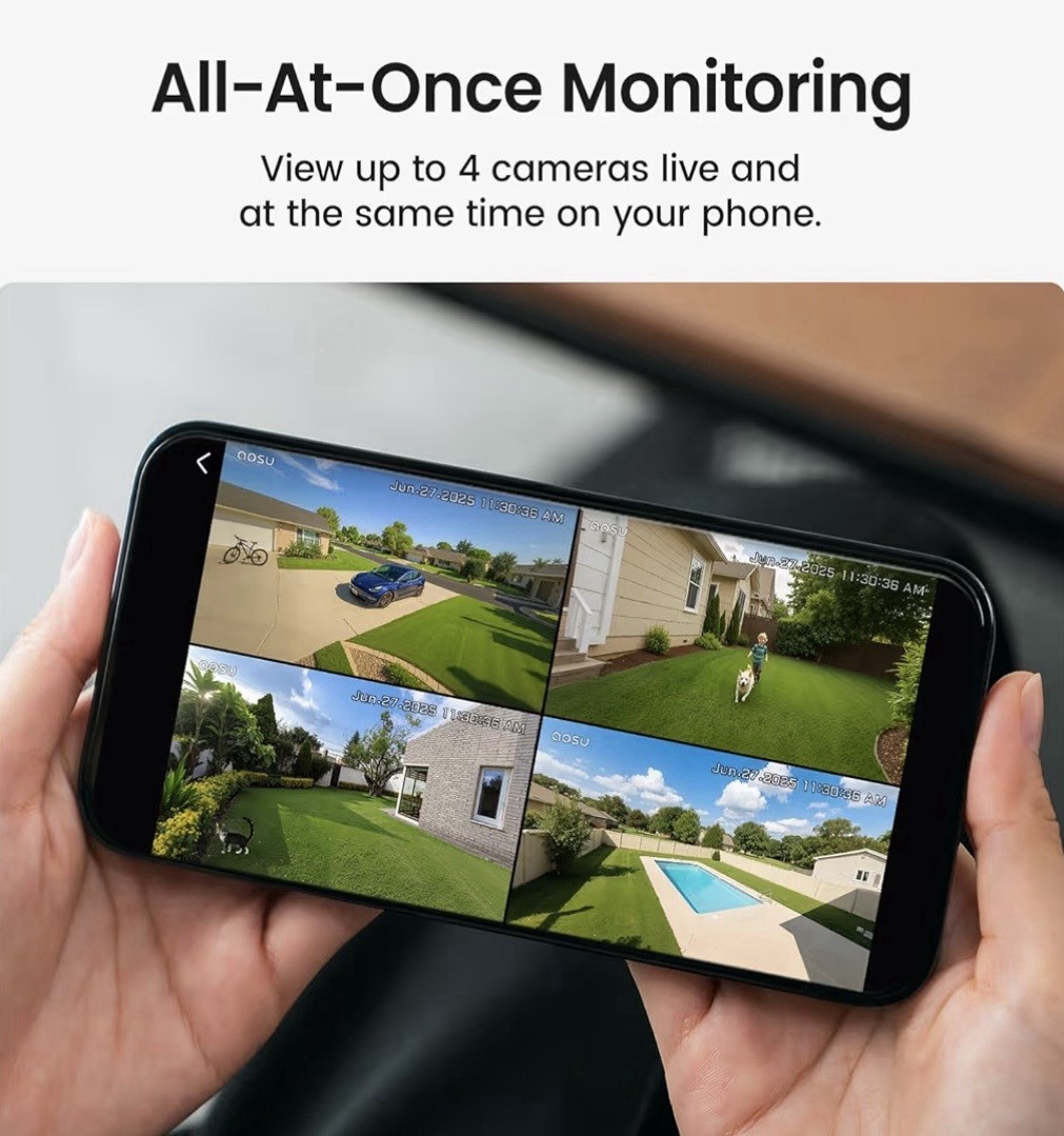 2K QHD 3.0-MP Dual-Band Wi-Fi® Quick-Install Outdoor AI-Smart Solar Camera…