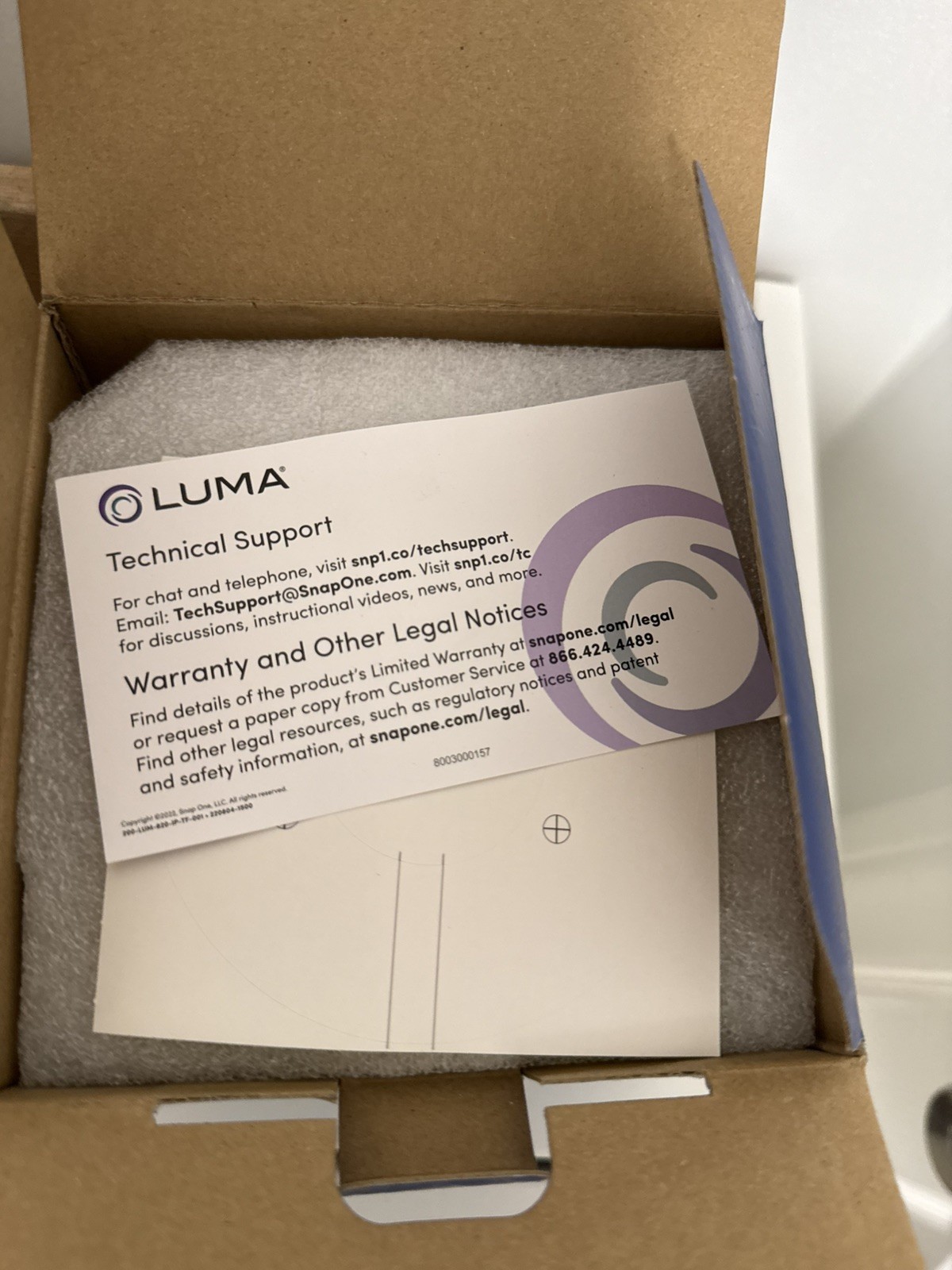 Luma LUM-820-IP-TFW 8MP Outdoor Turret IP Camera Night Vision Motion White