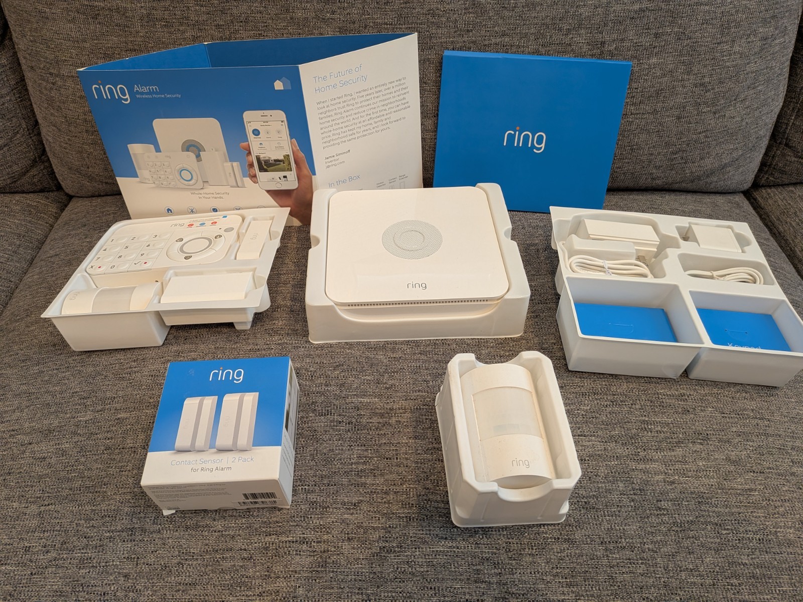 Ring Alarm 1st Gen 8-Piece Home Security Bundle – Open Box, Unused