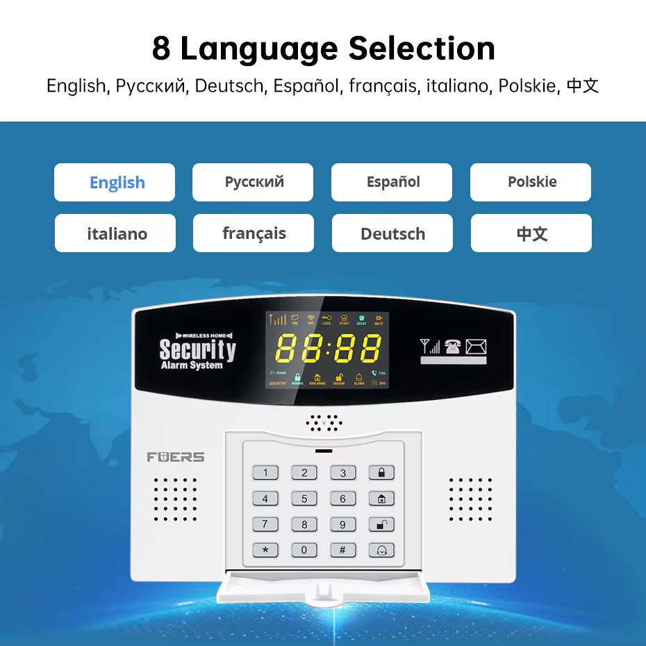 W214 4G WIFI Tuya Smart Alarm System Wireless Burglar GSM Smart Home Security Al