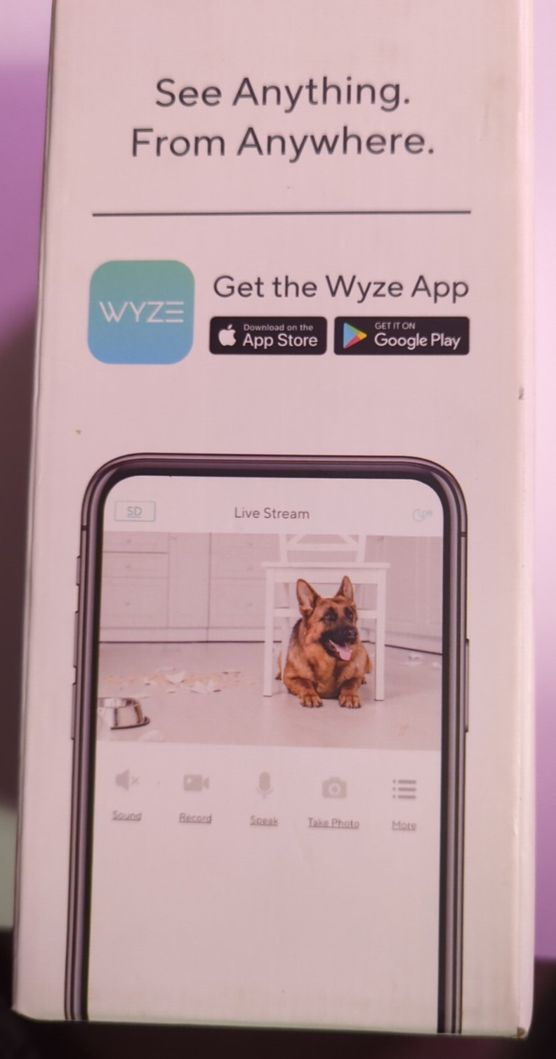 WYZE Smart Camera PAN/TILT/ZOOM Indoor Night Vision 1080P WYZECP1MSD3