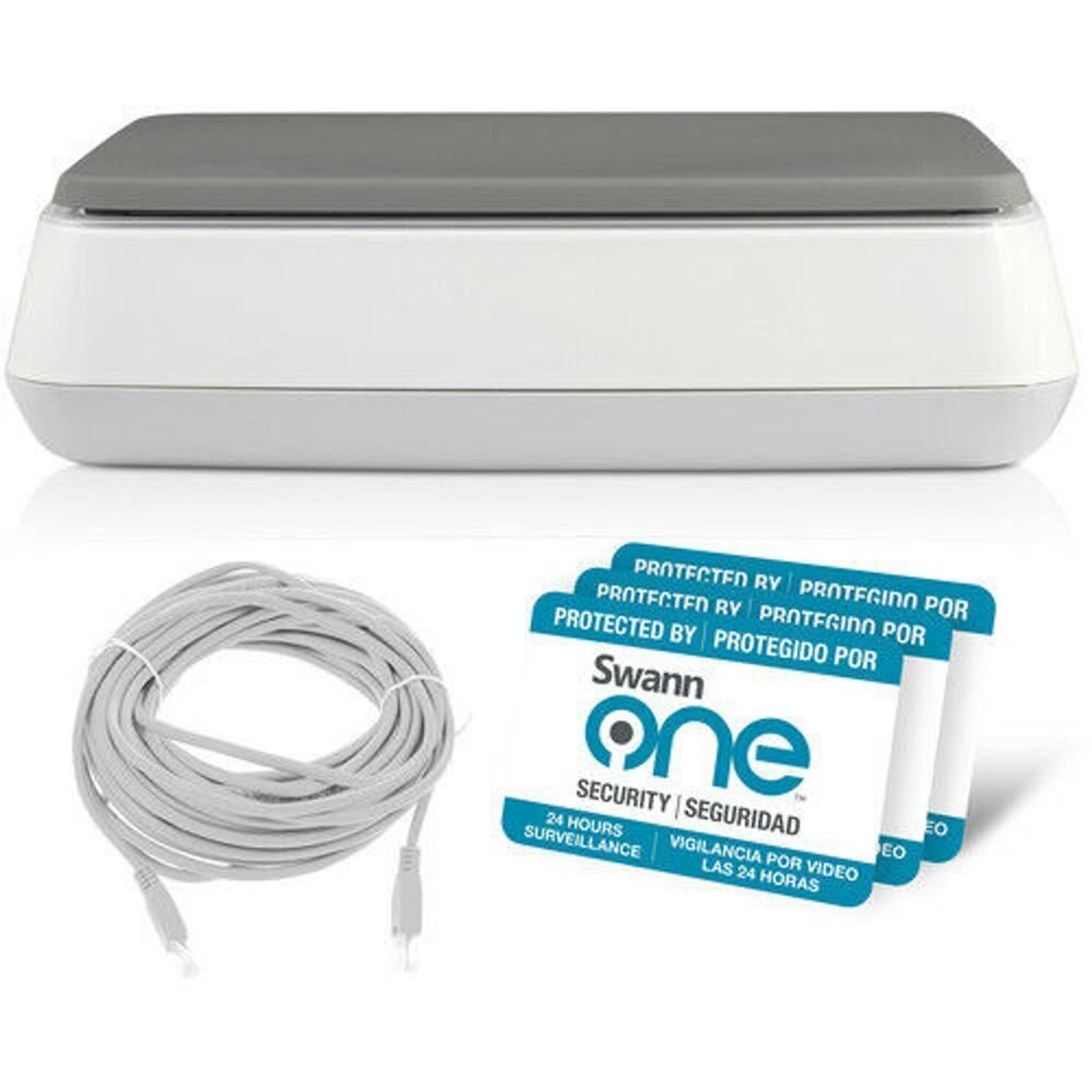 Swann One Wireless Security System Hub, new w/ power supply, ethernet cable