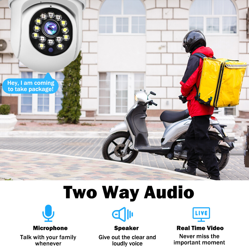 1080P WIFI IP Wireless Camera Outdoor CCTV HD PTZ Smart Home Security IR 360 Cam