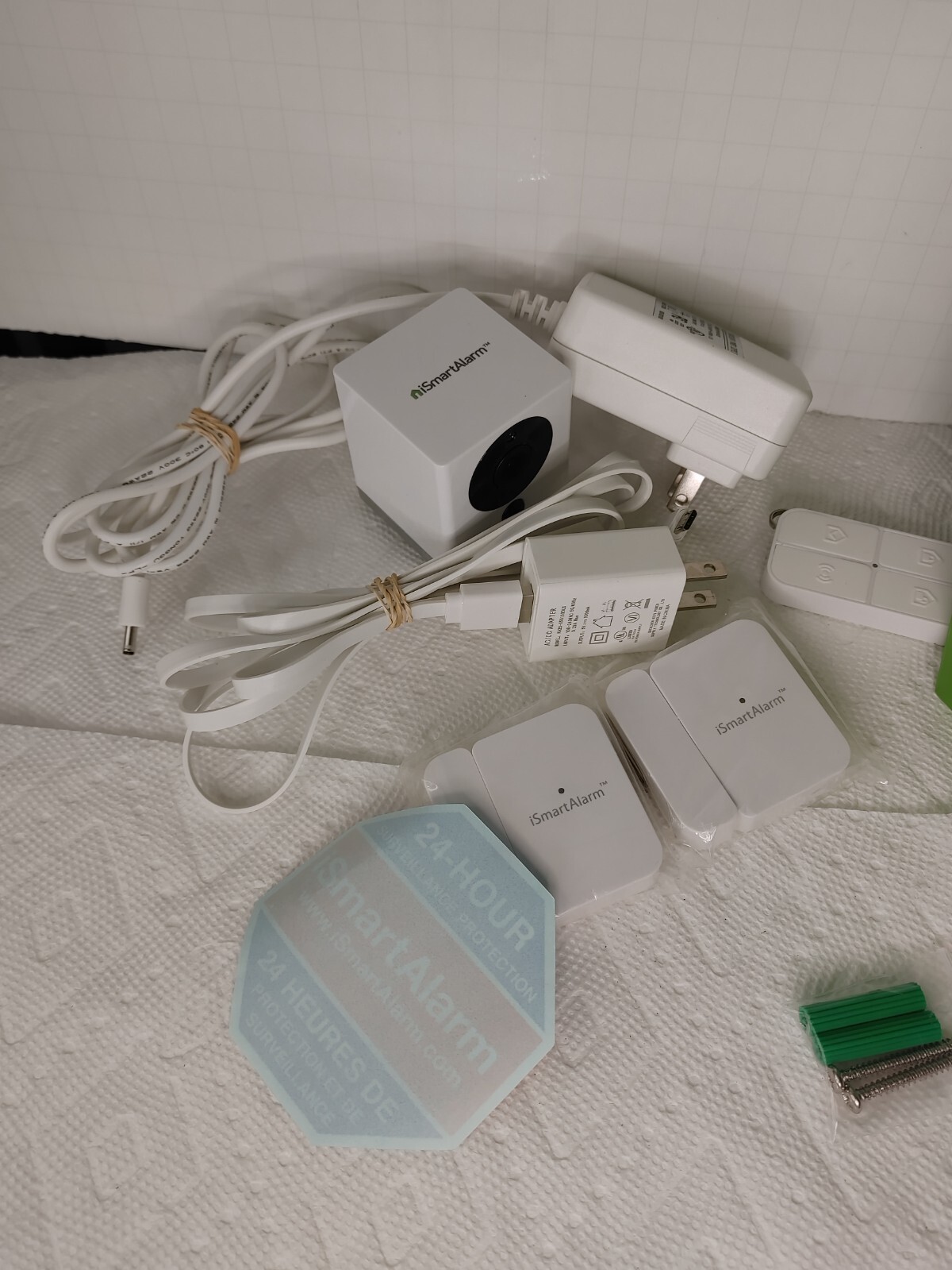 iSmartAlarm Wireless Smart Home Security System. Cube-remote Tag-motion-contact