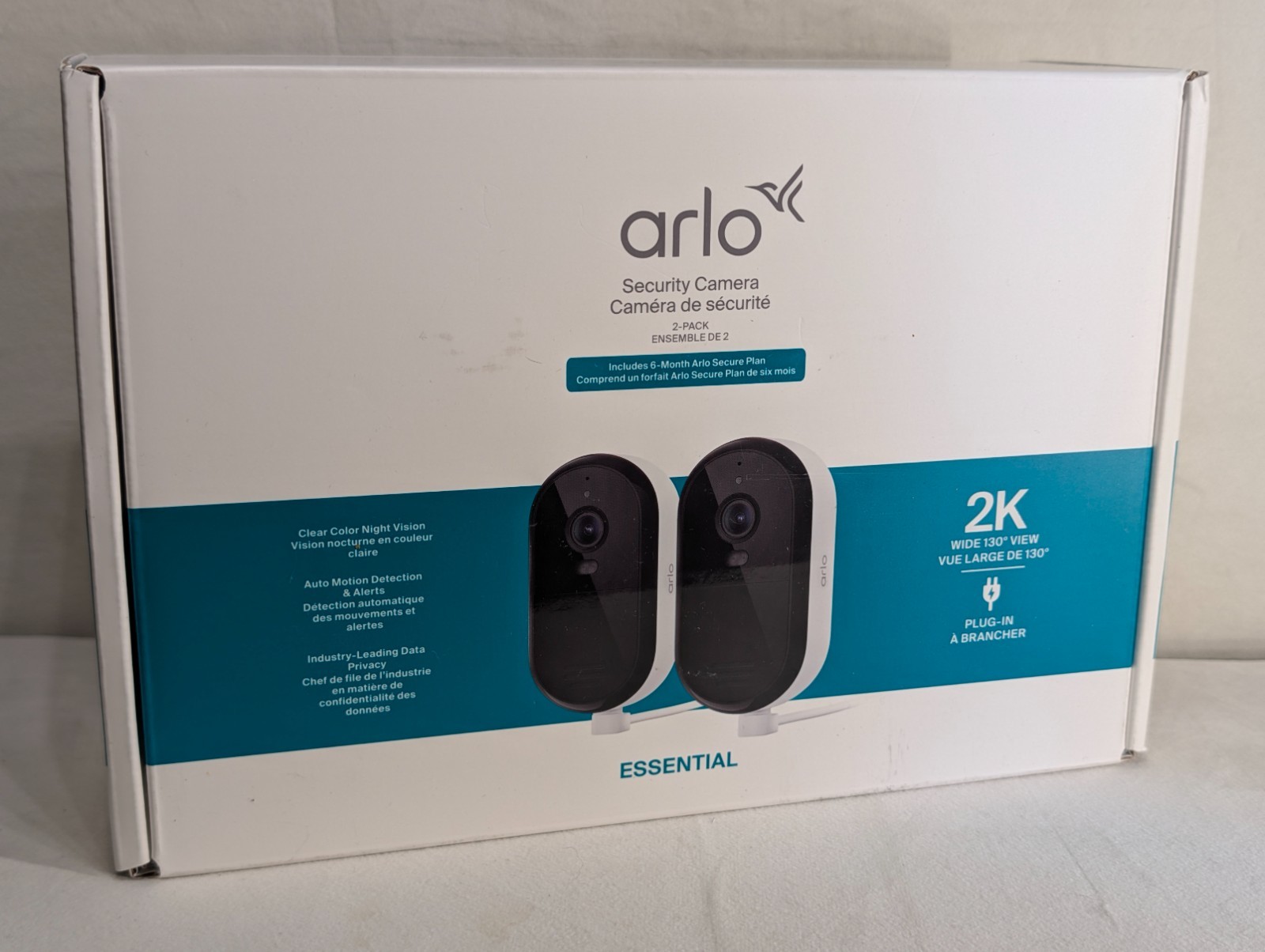 Pick Your Arlo Essential 2K Security Camera Indoor Outdoor Pan Tilt New