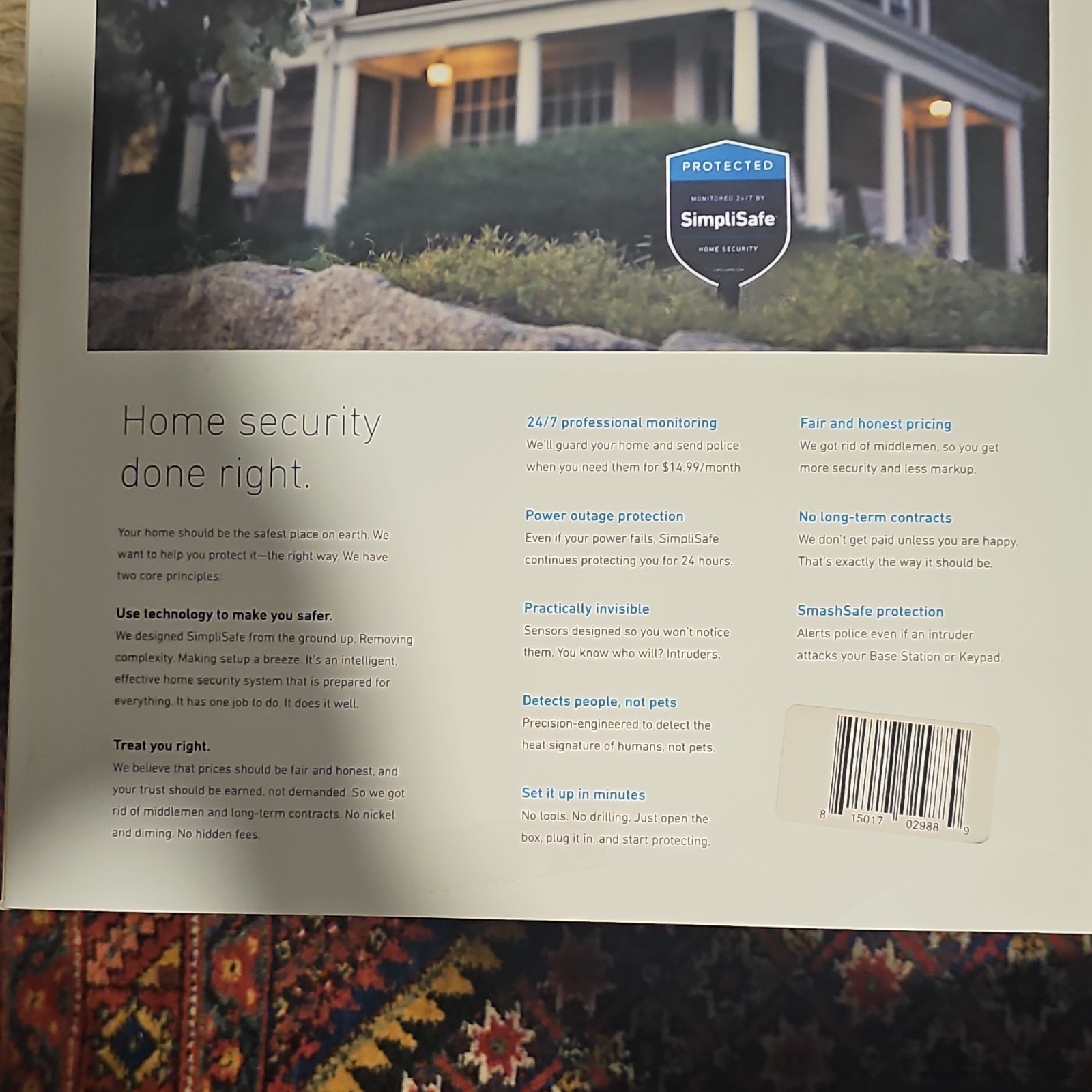 SimpliSafe Home Security System Wi-Fi Cellular Kit with Camera, Keypad, Sensors