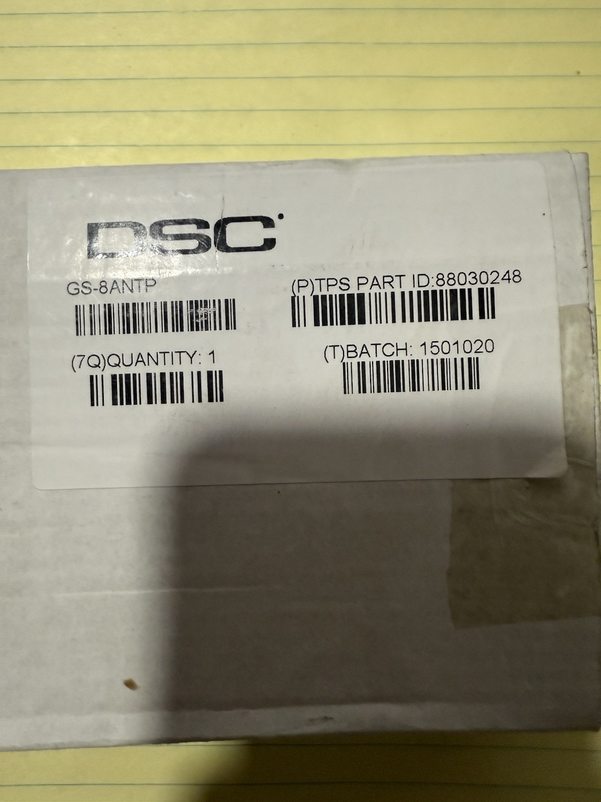 DSC SECURITY GS-8ANTP WIRELESS CELLULAR N/DOOR REMOTE ANTENNA EXTENSION KIT ALAR