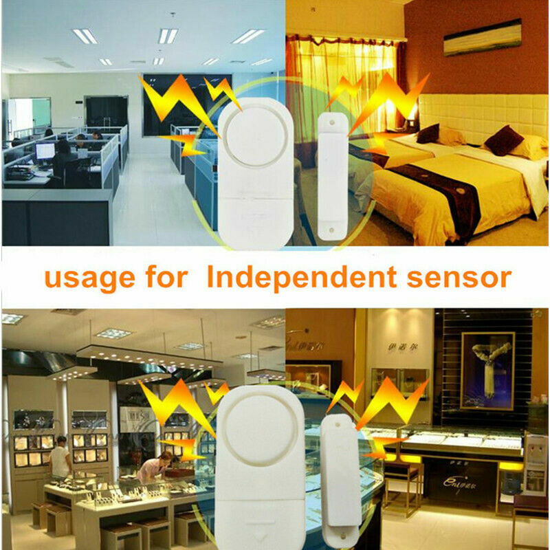 10PCS Wireless Home Window Door Burglar Security Alarm System Magnetic Sensor