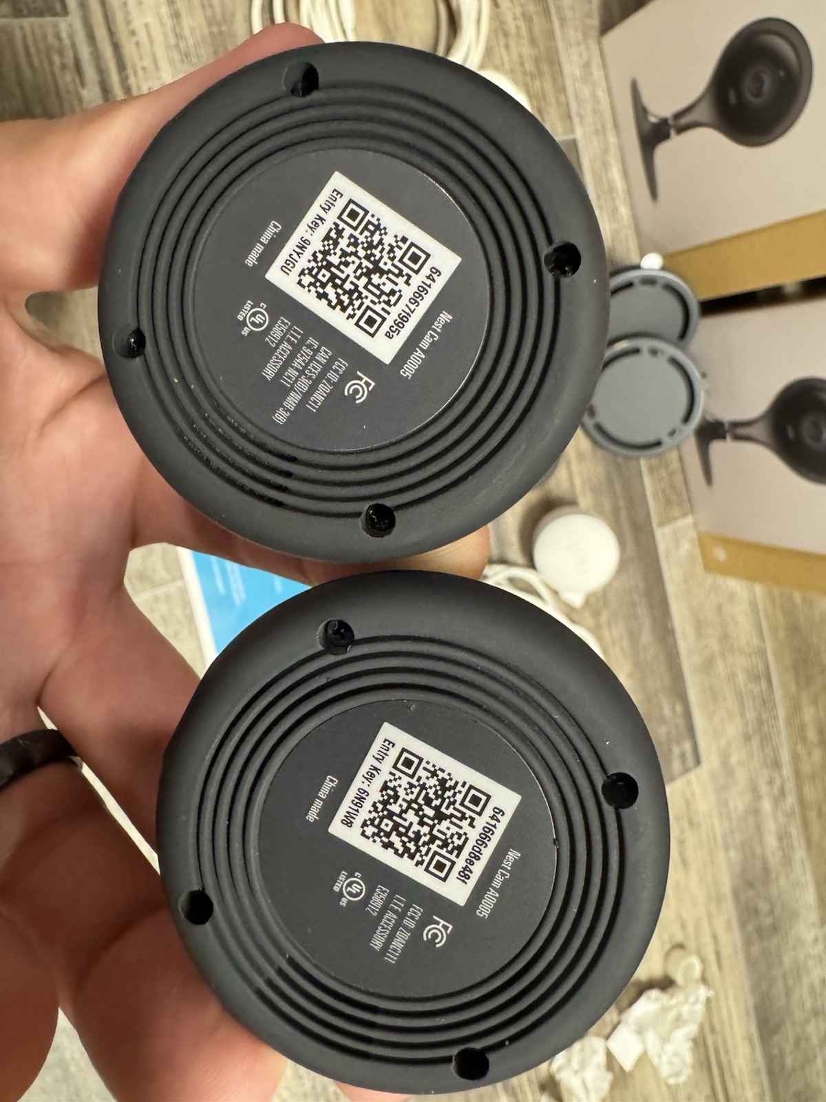 2 Google Nest NC1102ES Cam Indoor Security Camera 1st Gen – Black – Tested!