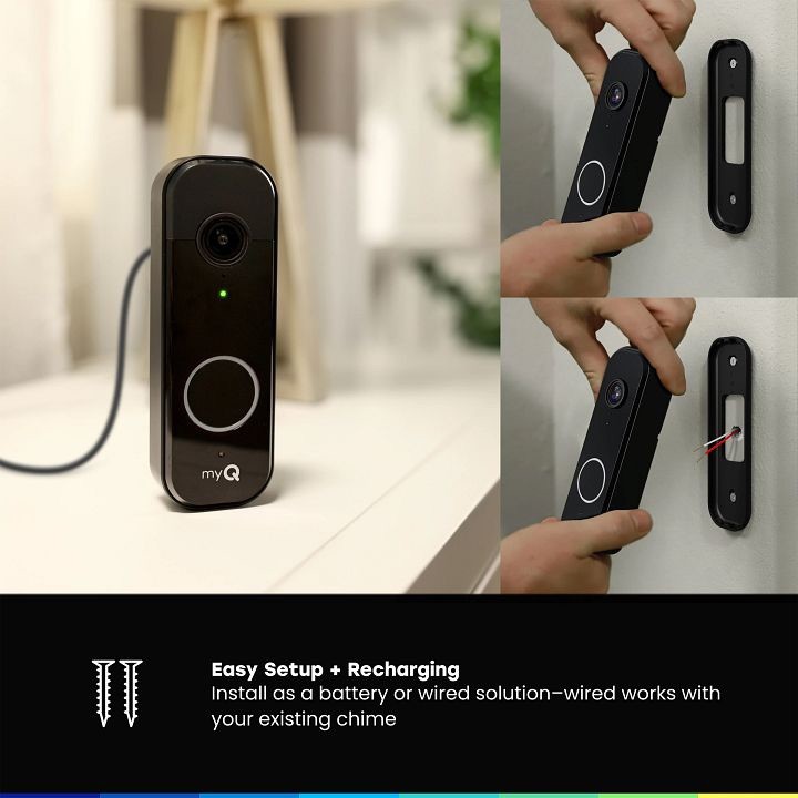 myQ Video Doorbell and Chime Bundle3.0