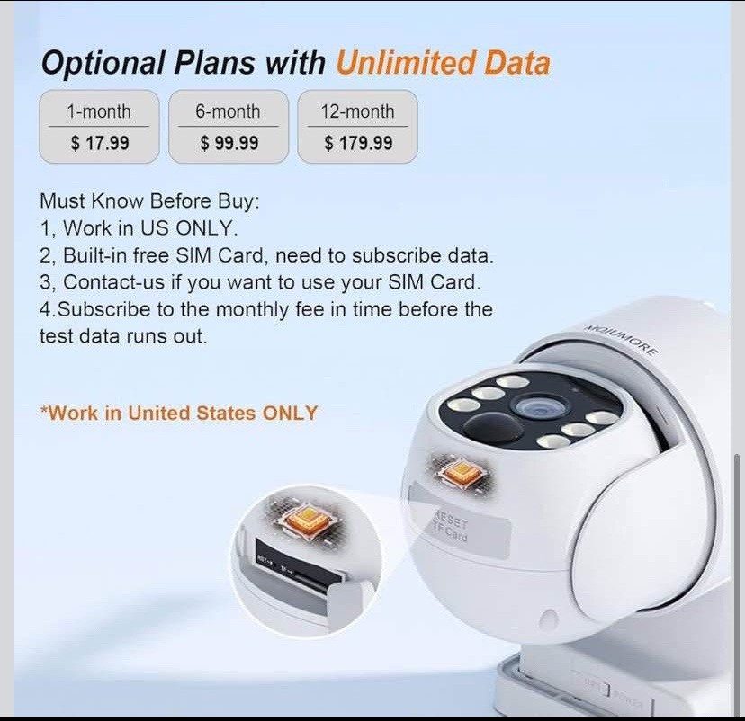 4G Cellular Security Camera