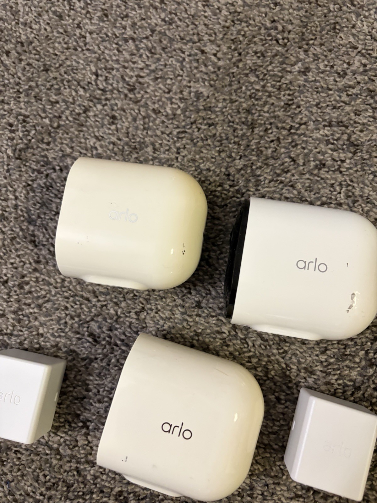 Arlo Pro 4 Camera Wireless Security VMC4041P w 2 Battery PARTS Untested Lot Of 3